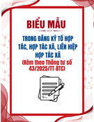 Mẫu Thông báo Tạm Ngừng/Tiếp Tục Kinh Doanh Trở Lại của Hợp Tác Xã chuẩn nhất
