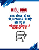 Mẫu Thông báo giải thể hợp tác xã chuẩn nhất