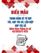 Mẫu Thông báo tạm ngừng/tiếp tục kinh doanh của tổ hợp tác (chuẩn nhất)