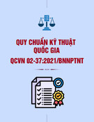 QCVN 02-37:2021/BNNPTNT: Tiêu chuẩn Việt Nam mới nhất