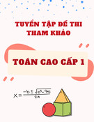 Tuyển Tập Đề Thi Tham Khảo Môn Toán Cao Cấp 1 (Mới Nhất)
