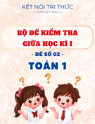 Đề Kiểm Tra Giữa Học Kì I - Toán 1 - Kết Nối Tri Thức