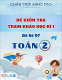Đề Kiểm Tra Toán 2 Học Kì 1: Chân Trời Sáng Tạo