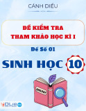 Đề Kiểm Tra Học Kì I Sinh Học 10 - Cánh Diều