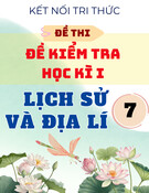 Đề Thi Học Kì 1 Lịch Sử Và Địa Lí 7 - Kết Nối Tri Thức
