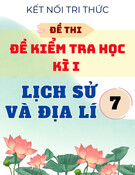 Đề Thi Học Kì 1 Lịch Sử Và Địa Lí 7 - Kết Nối Tri Thức