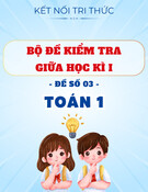 Đề Kiểm Tra Giữa Học Kì I - Toán 1 - Chân Trời Sáng Tạo (kèm lời giải)