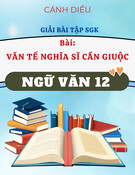 Giải SGK Văn Tế Nghĩa Sĩ Cần Giuộc (Cánh Diều) - Ngữ Văn 12