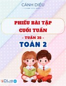 Phiếu Bài Tập Cuối Tuần 35 - Toán Lớp 2- Cánh Diều