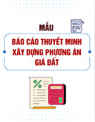 Mẫu Báo cáo thuyết minh xây dựng phương án giá đất chuẩn nhất