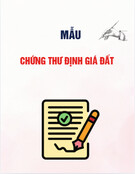 Mẫu Chứng thư định giá đất chuẩn nhất