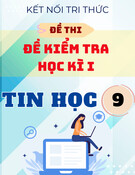 Bộ Đề Ôn Tập Cuối Học Kỳ 1 Tin 9 Kết Nối Tri Thức