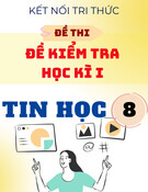 Bộ Đề Ôn Tập Cuối Học Kỳ 1 Tin 8 Kết Nối Tri Thức