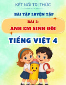 Bài Tập Luyện Tập Bài 3: Anh Em Sinh Đôi - Tiếng Việt 4 - Kết Nối Tri Thức Với Cuộc Sống (Có kèm đáp án)