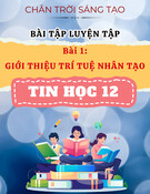Bài Tập Trí Tuệ Nhân Tạo (AI) Tin Học 12 - Bài 1: Giới Thiệu & Luyện Tập (Chân Trời Sáng Tạo)