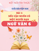 Giải SGK Ngữ Văn 6 Bài 1: Nếu Cậu Muốn Có Một Người Bạn (Kết Nối Tri Thức Với Cuộc Sống)