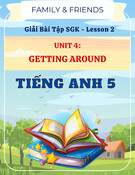 Giải Bài Tập SGK Unit 4 Getting Around Lesson 2 Tiếng Anh 5 Family & Friends