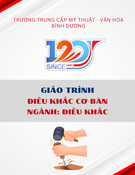 Giáo trình Điêu khắc cơ bản Trung cấp (Trường Trung cấp Mỹ thuật - Văn hóa Bình Dương)