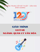 Giáo trình Guitar Quản lý văn hóa Trung cấp - Trường Trung cấp Mỹ thuật - Văn hóa Bình Dương