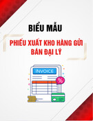 Mẫu phiếu xuất kho hàng gửi bán đại lý chuẩn, mới nhất