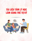 Tài liệu Tâm lý học lâm sàng trẻ tự kỷ [chuẩn nhất]