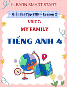 Giải Bài Tập SGK Unit 7 My Family Lớp 4 I-Learn Smart Start (Lesson 2)