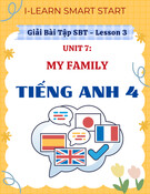 Giải Bài Tập SBT Unit 7 My Family Lesson 3 Tiếng Anh 4 I-Learn Smart Start