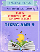 Giải Bài Tập SGK Unit 3 Tiếng Anh 5 Family & Friends: Could You Give Me A Melon, Please? - Lesson 1