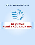Tác động của điện thoại thông minh đến kết quả học tập của sinh viên Học viện Phụ nữ Việt Nam: Đề cương nghiên cứu khoa học