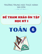 Đề tham khảo ôn tập học kì 1 môn Toán lớp 6 năm 2025-2026 - Trường Trung học Thực hành Sài Gòn [Mới nhất]