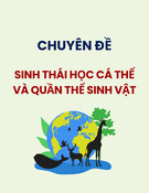 Sinh thái học cá thể và quần thể sinh vật: Chuyên đề