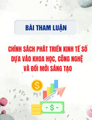 Chính sách phát triển kinh tế số dựa vào khoa học, công nghệ và đổi mới sáng tạo: Bài tham luận