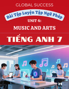 Bài Tập Ngữ Pháp Unit 4 Music And Arts Tiếng Anh 7 Global Success (Có đáp án)