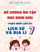 Đề Cương Ôn Tập Học Sinh Giỏi Lịch Sử 7: Chuẩn Bị Tốt Nhất Cho Phân Môn Lịch Sử & Địa Lí