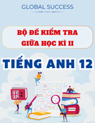 Bộ Đề Kiểm Tra Giữa Học Kỳ 2 Tiếng Anh 12 Global Success Có Đáp Án