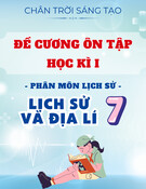 Đề Cương Ôn Tập Học Kì 1 Lịch Sử 7 CTST (Kèm Đáp Án) - Phân Môn Lịch Sử & Địa Lí