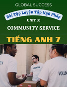Bài tập Ngữ Pháp Unit 3 Community Service Tiếng Anh 7 Global Success (Có đáp án chi tiết)