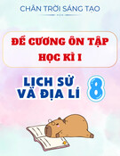Đề cương ôn tập học kì 1 Lịch Sử & Địa Lí 8 Chân Trời Sáng Tạo (có đề + đáp án đầy đủ)