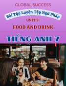 Bài Tập Ngữ Pháp Unit 5 Food And Drink Tiếng Anh 7 Global Success (Có Đáp Án)