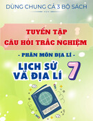 Tuyển Tập Câu Hỏi Trắc Nghiệm Địa Lí 7 (Có Đáp Án) - Theo Bài Học, Dùng Chung 3 Bộ Sách Lịch Sử & Địa Lí