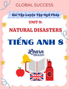 Bài Tập Ngữ Pháp Unit 9 Natural Disasters Tiếng Anh 8 Global Success (đề + đáp án)