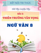 Bài tập trắc nghiệm Thiên Trường Vãn Vọng Ngữ Văn 8 (Kết Nối Tri Thức) có đáp án chi tiết