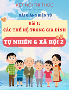 Bài giảng Tự nhiên và Xã hội 2 - Kết nối tri thức - Bài 1: Các Thế Hệ Trong Gia Đình