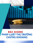 Bài giảng Pháp luật thị trường chứng khoán TS. Lê Vũ Nam
