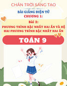 Bài Giảng Toán 9 - Chân Trời Sáng Tạo - Chương 1 - Bài 2: Phương trình bậc nhất hai ẩn và hệ hai phương trình bậc nhất hai ẩn