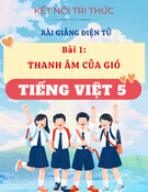 Bài giảng Tiếng Việt 5 - Kết nối tri thức - Bài 1:  Âm Thanh Của Gió
