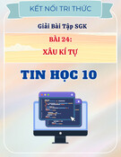 Giải Bài Tập Xâu Kí Tự Tin Học 10 (KNTT) - SGK Bài 24