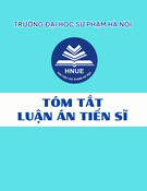 Tổng hợp và nghiên cứu tính chất nanocomposite trên cơ sở dẫn xuất polythiophene: Tóm tắt Luận án Tiến sĩ