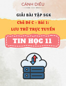 Giải Bài Tập SGK Tin Học 11 Cánh Diều Chủ Đề C - Bài 1: Lưu Trữ Trực Tuyến