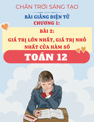 Bài Giảng Toán 12 - Chân Trời Sáng Tạo - Chương 1 - Bài 2: Giá Trị Lớn Nhất, Giá Trị Nhỏ Nhất Của Hàm Số